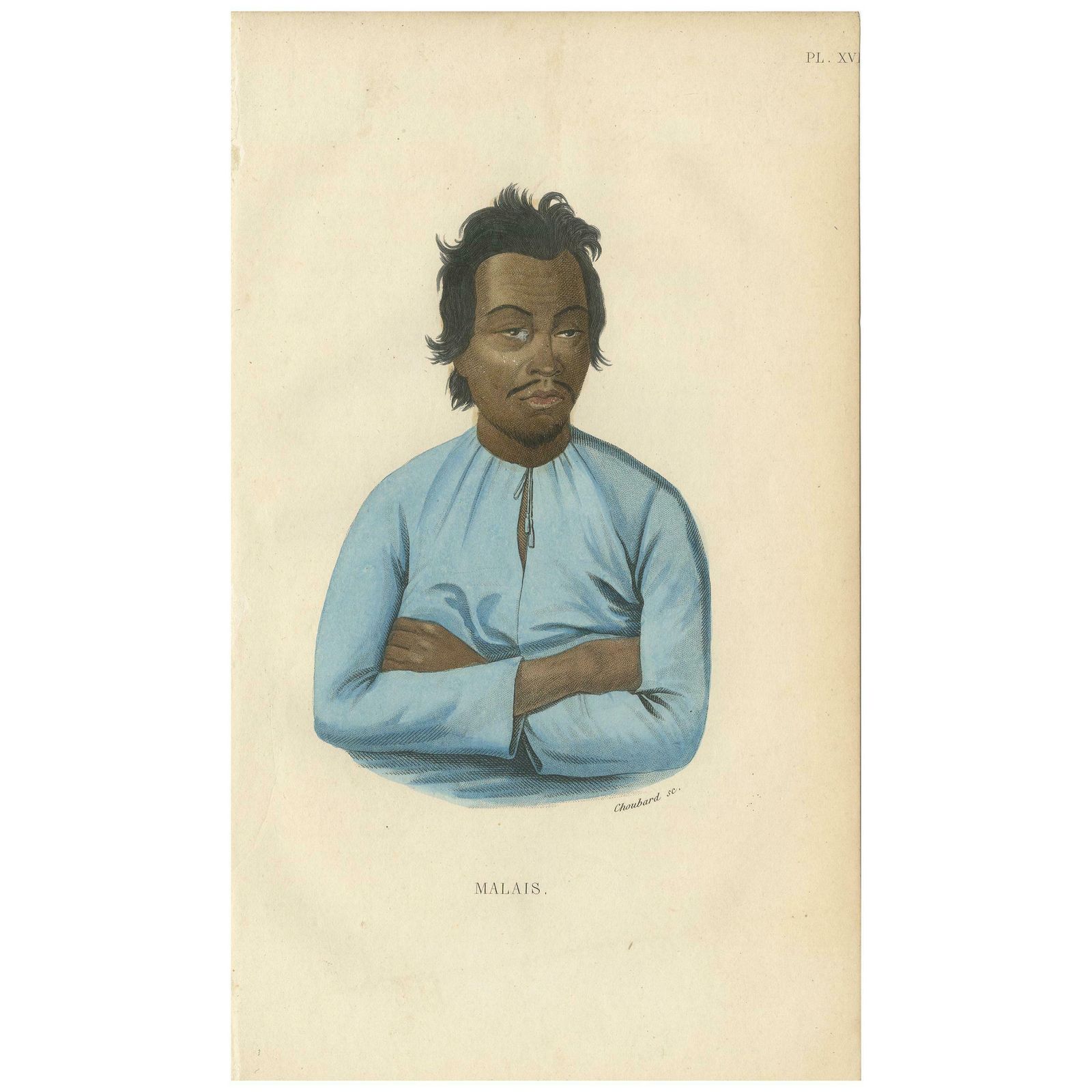 Antique Print Of A Malay By Prichard, '1843' £104.96
