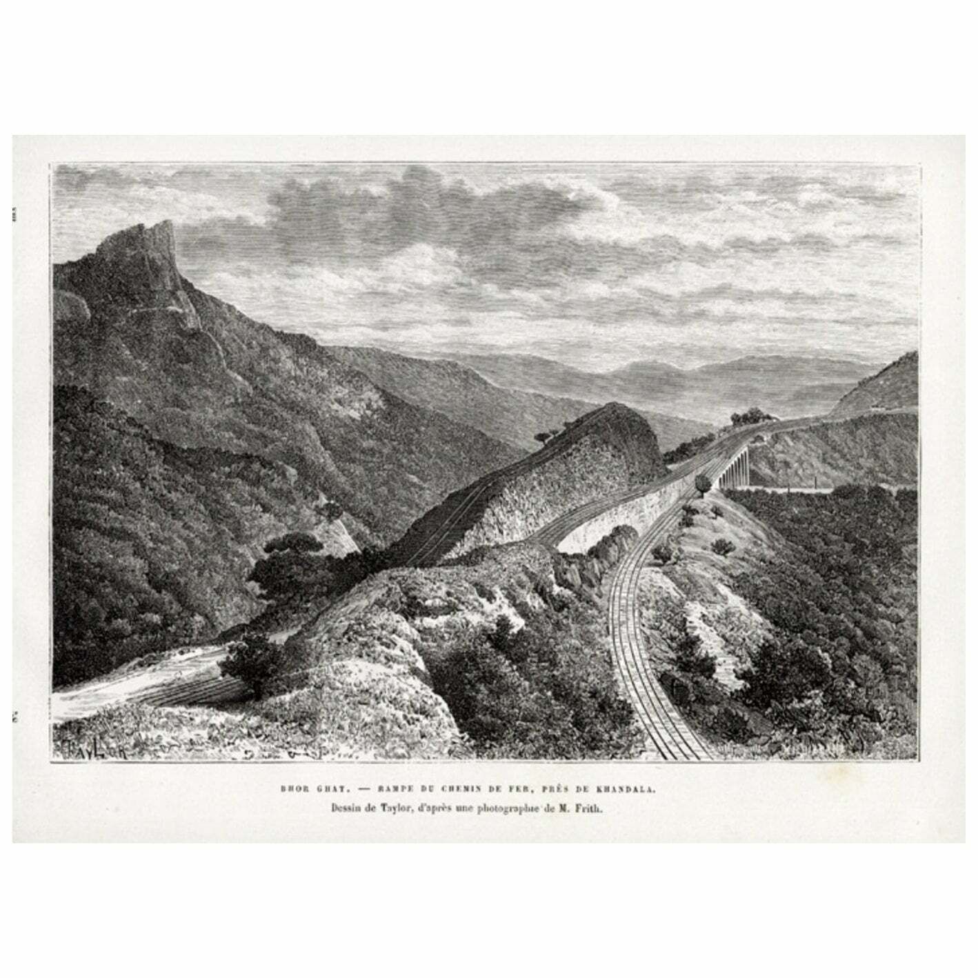 Bhor Ghat A Mountain Passage Between Karjat & Khandala, Maharashtra, India, 1883