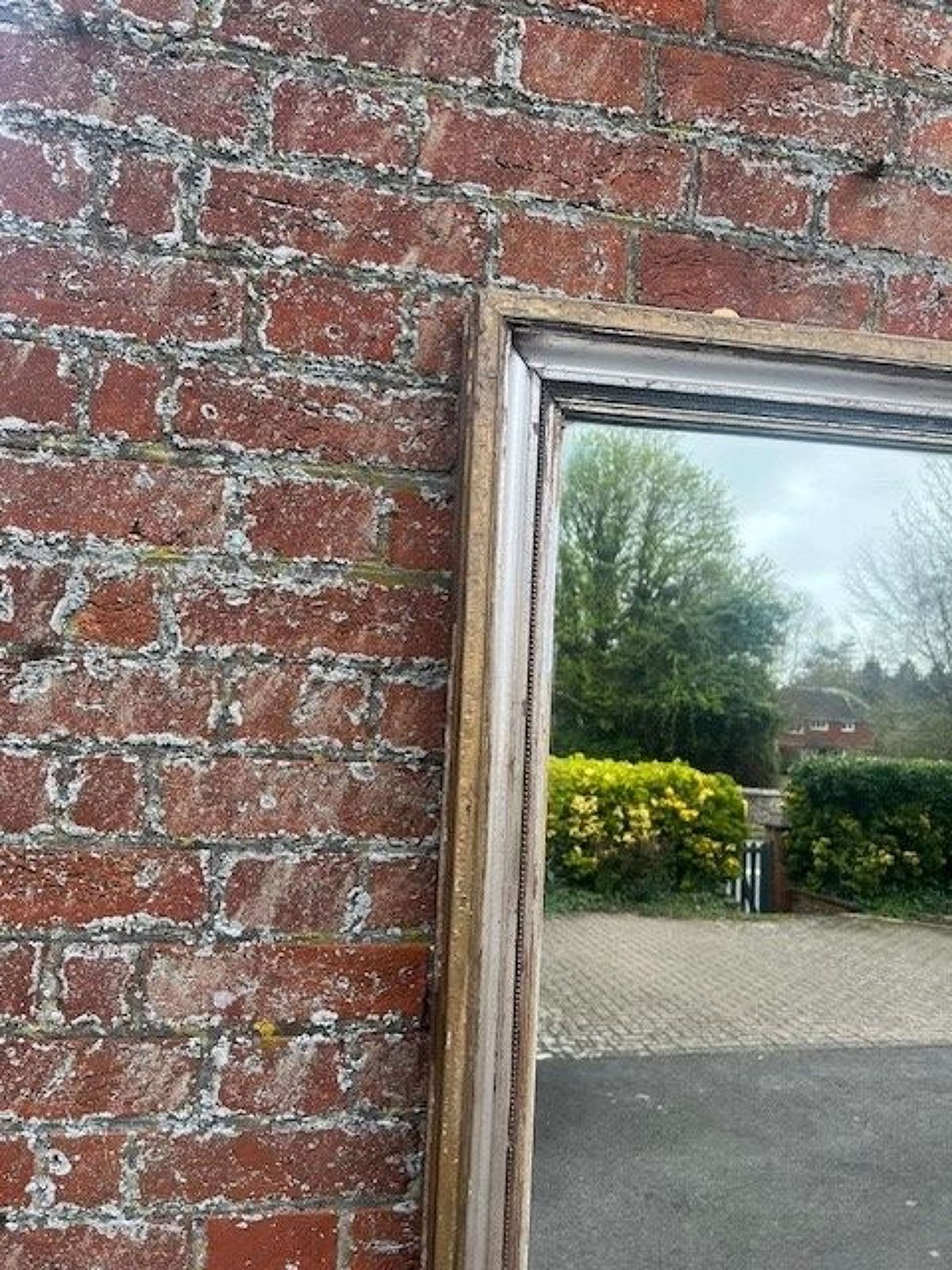 An Exceptional Large Antique French 19th C Original Silver/Gilt Mirror photo furniture