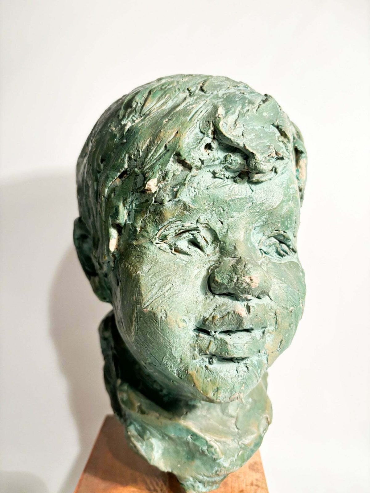 Terracotta Sculpture Of A Bust Of A Young Man By Bruno Bambacaro, 1970s photo furniture