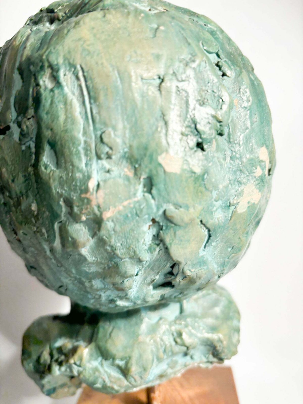 photo buy Terracotta Sculpture Of A Bust Of A Young Man By Bruno Bambacaro, 1970s
