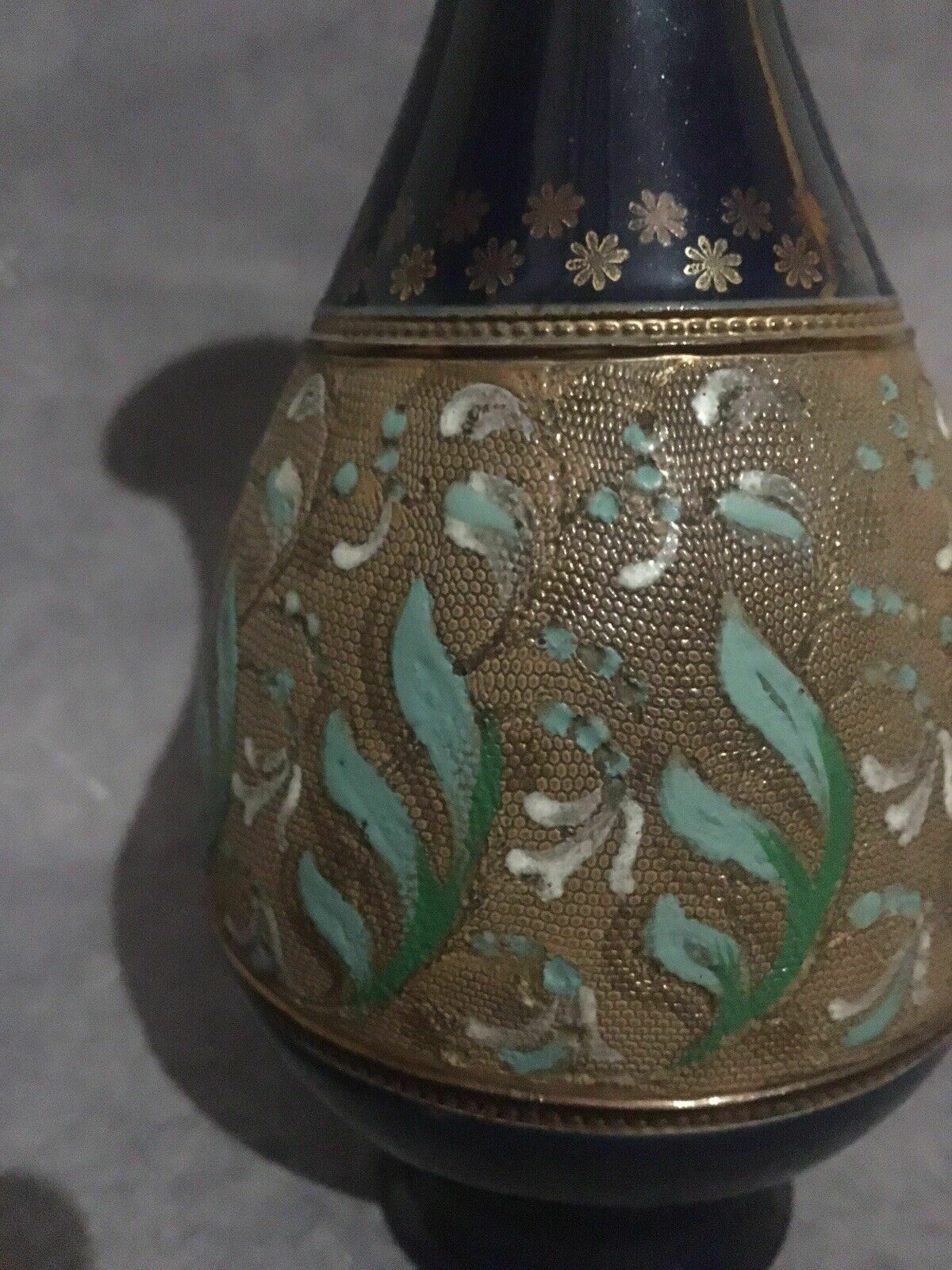 Doulton Lambeth Antique Stoneware Vase Victorian Stoneware Pottery photo for sale