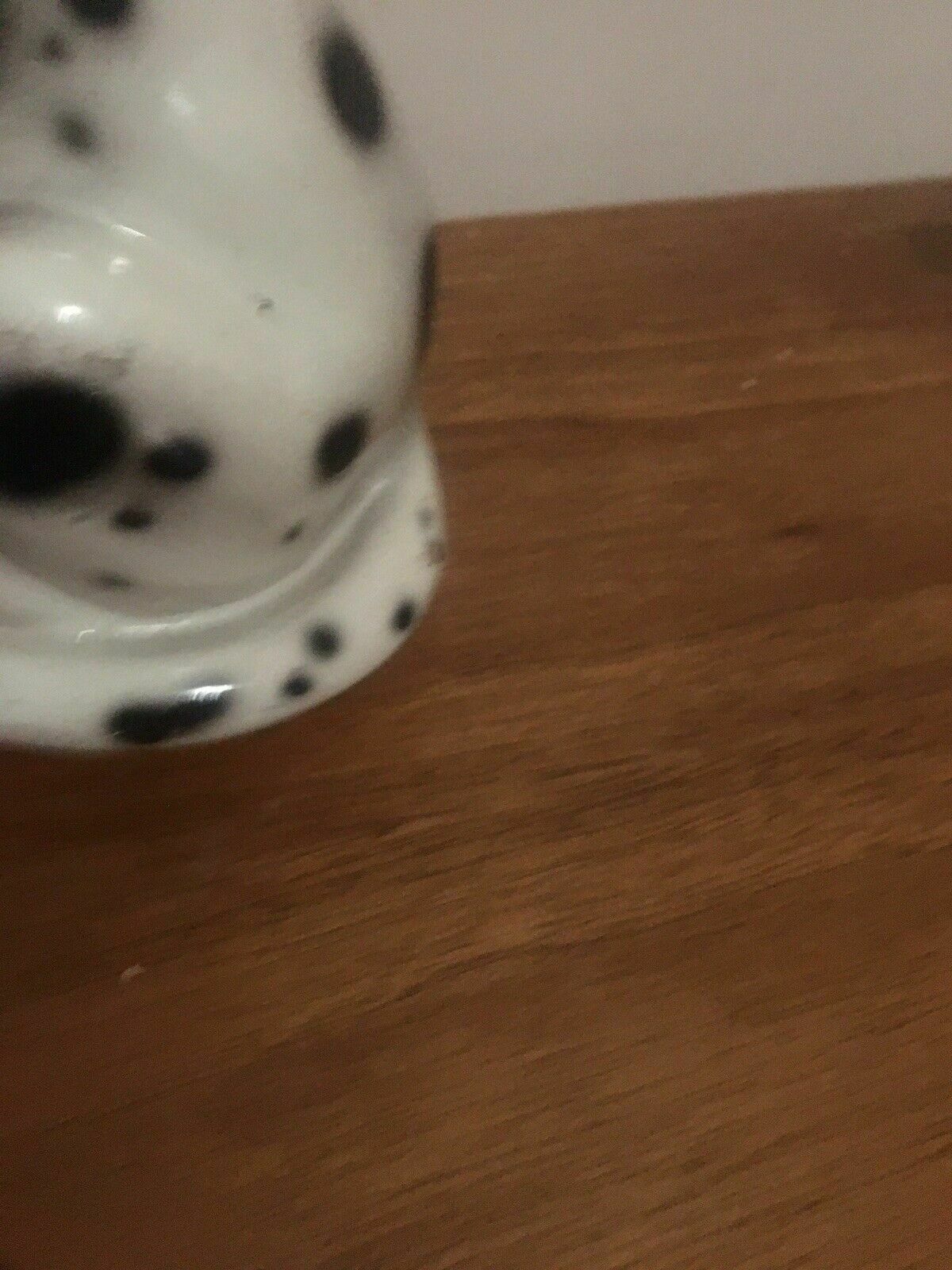 Large Ceramic Dalmatian Ornament Italian? Vintage Mid Century Pottery Dog photo 65.0
