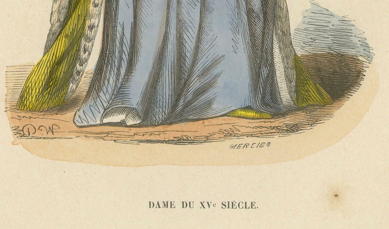 Noble Falconer: Lady Of The 15th Century, 1847 photo furniture