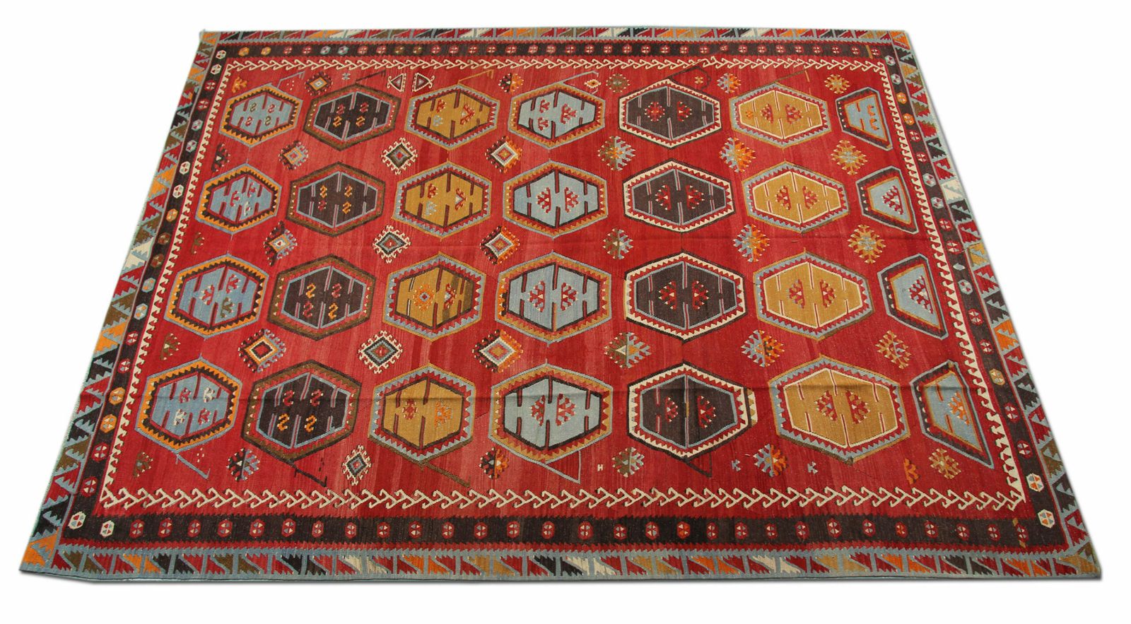 Antique Kilim Rug, Turkish Carpet Sarkisla Kilim 282 X 368 Cm photo for sale