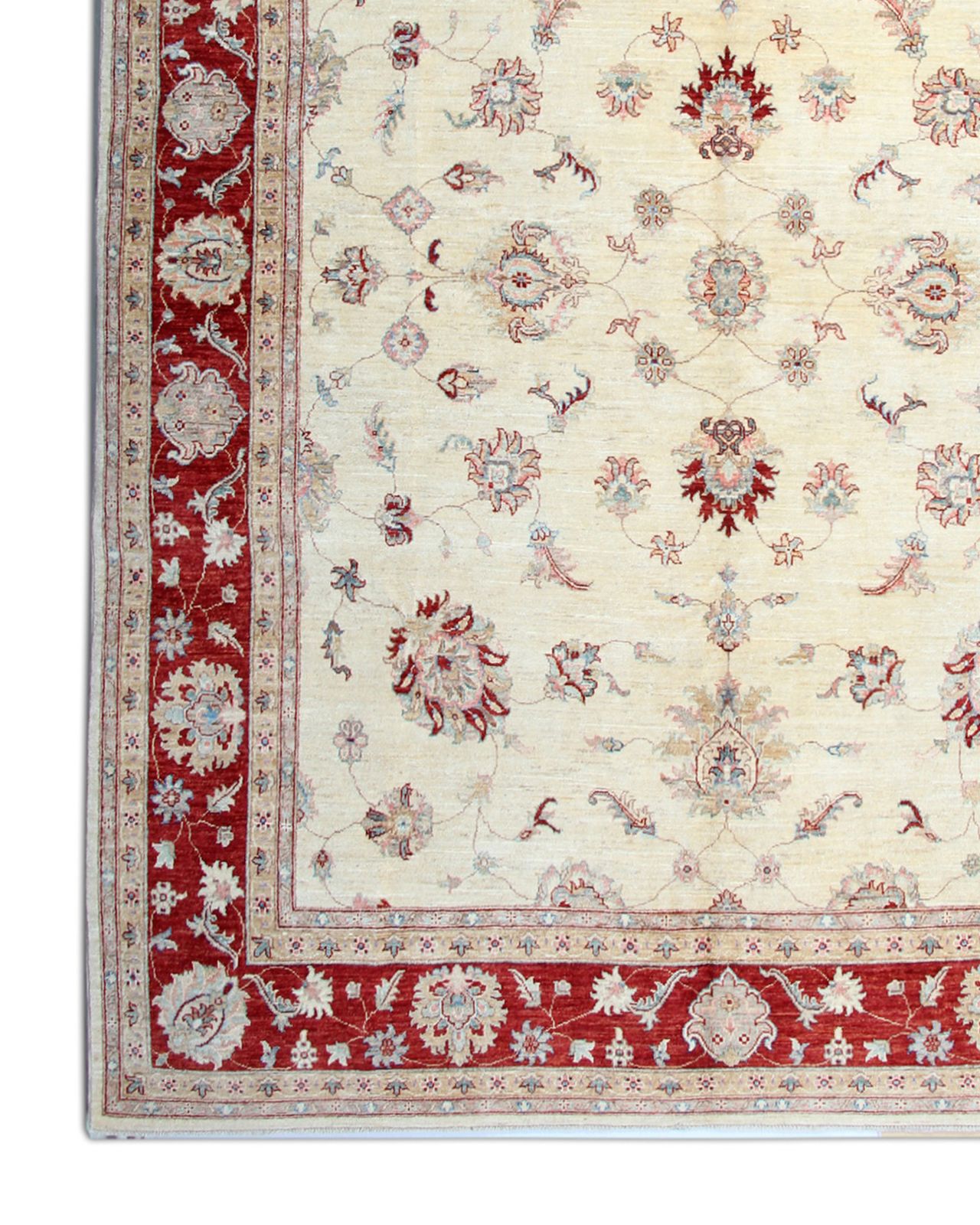Vintage Ziegler Sultanabad Rug, Handwoven Oriental Wool Carpet  255 X 320 Cm photo vinterior