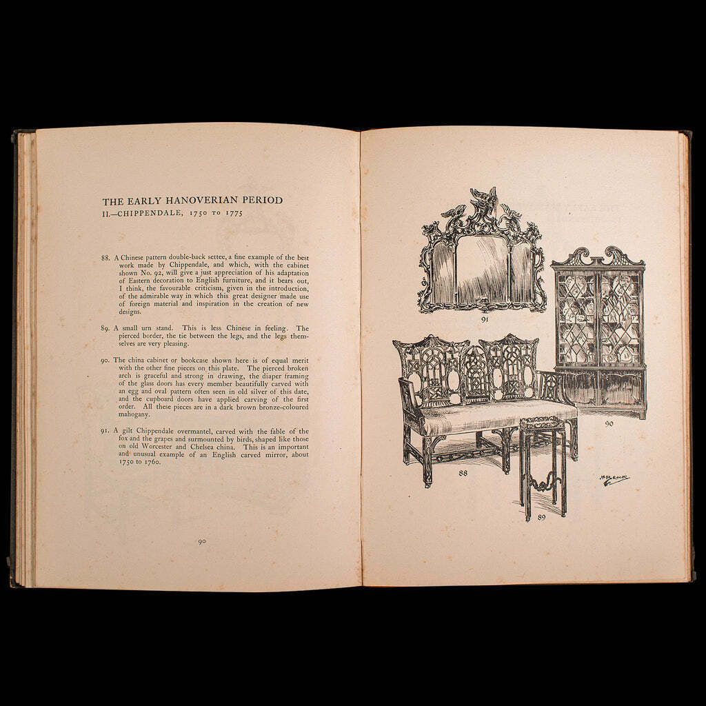 photo furniture Antique Book, Old English Furniture, Illustrated, Reference, Edwardian, C.1910
