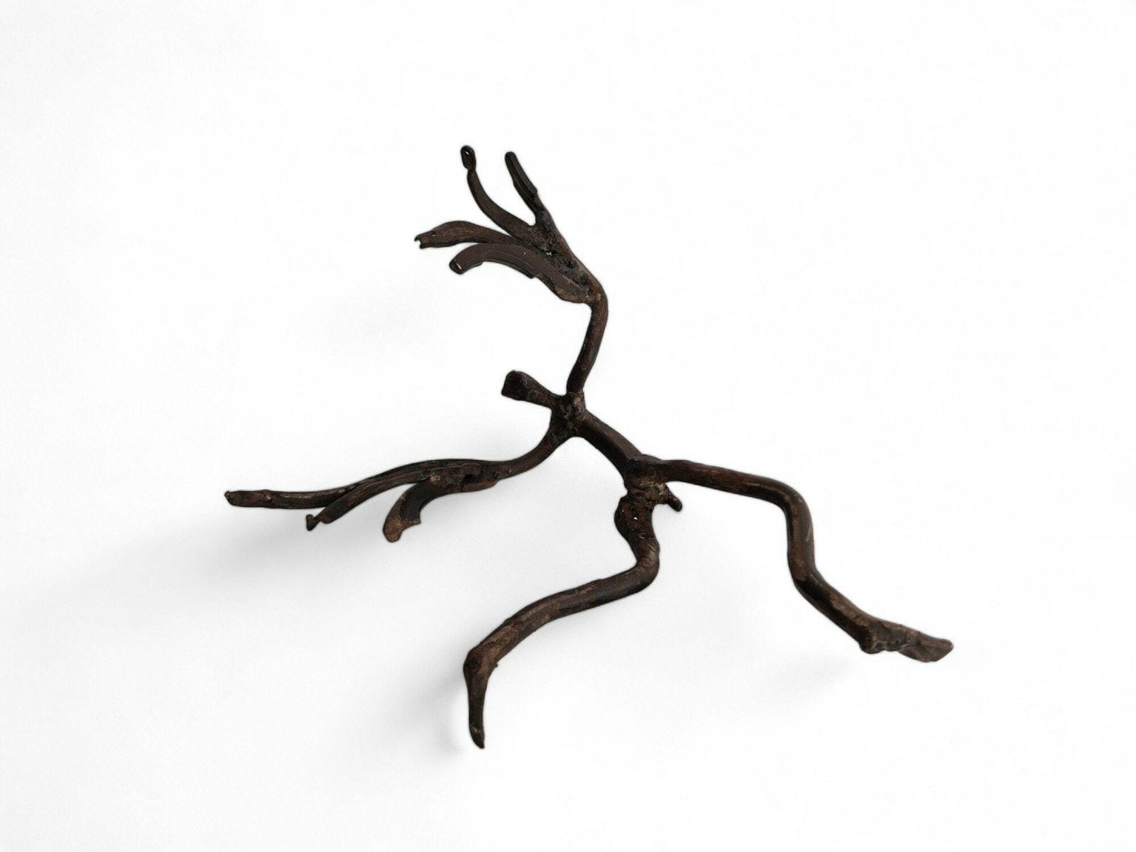 Modernist Icarus Sculpture In Welded Metal By Arthur Azevedo, Contemporary Abstract Zimbabwe Statue, African Art photo vintage