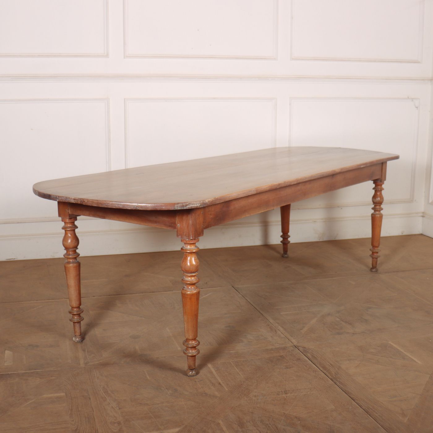 French D End Farmhouse Table, 1800s
