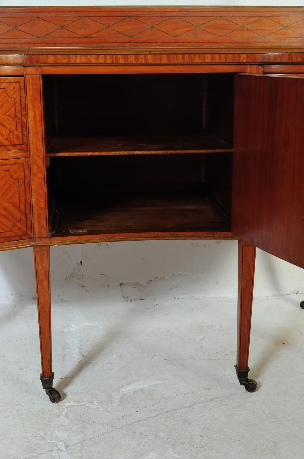 Edwardian Mahogany Satinwood Sideboard photo for sale