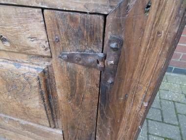 Large Wooden Antique Cabinet, 1800s photo for sale