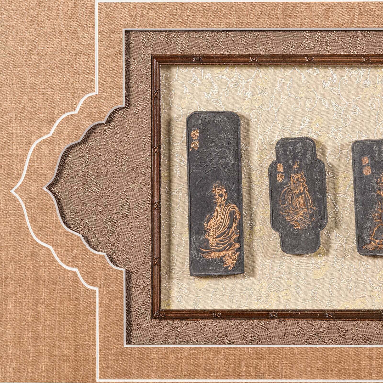 Large Antique Ink Stone Display Set, Chinese, Ornamental Stones, Qing, Victorian photo vinterior