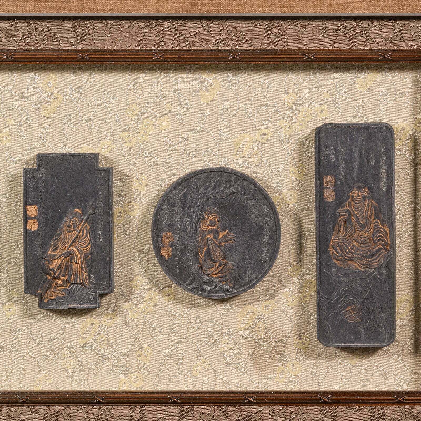 Large Antique Ink Stone Display Set, Chinese, Ornamental Stones, Qing, Victorian photo buy