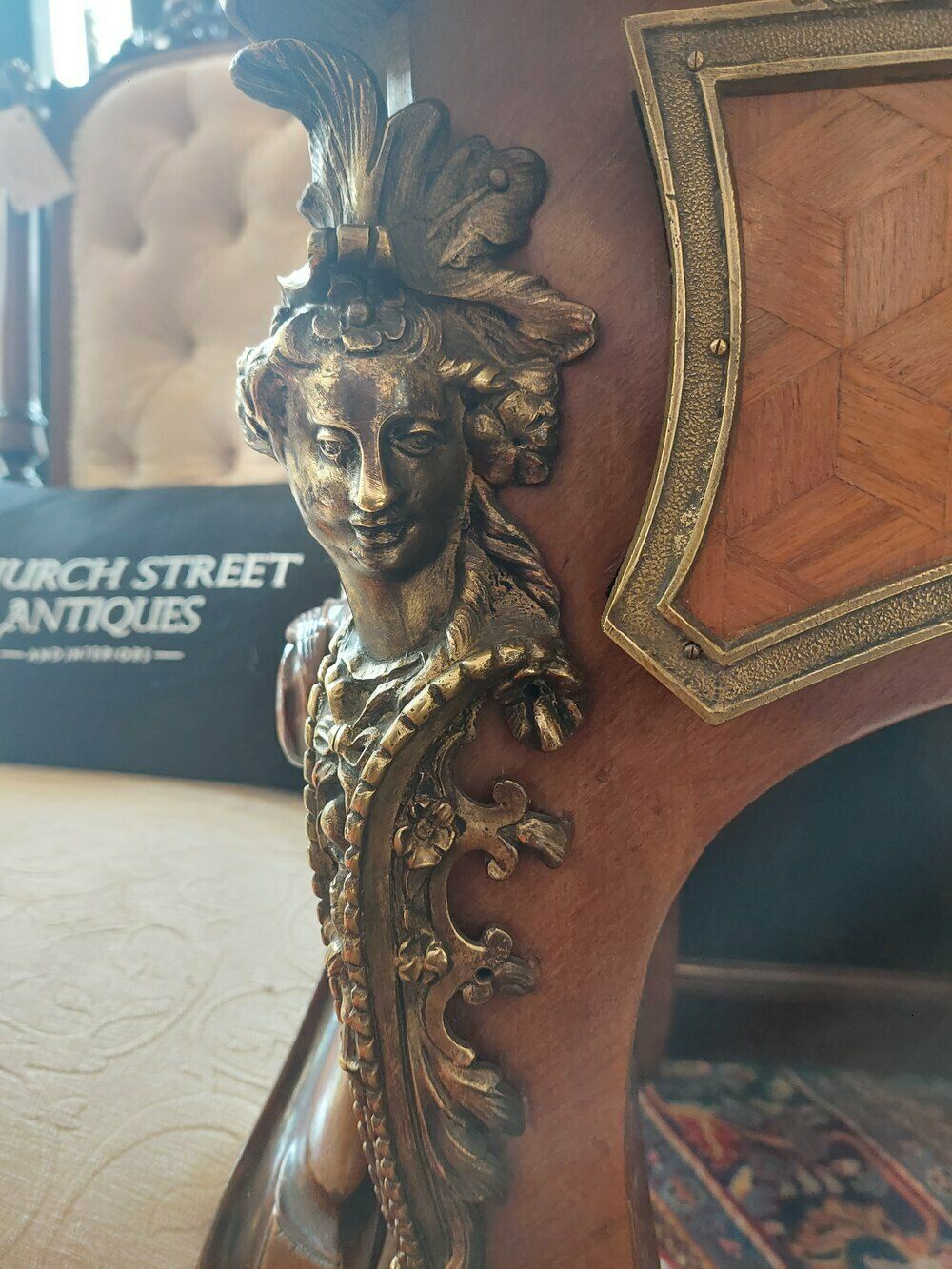 Early 20thc Louis Xvth Style Kingwood Bureau Plat photo 7800.0