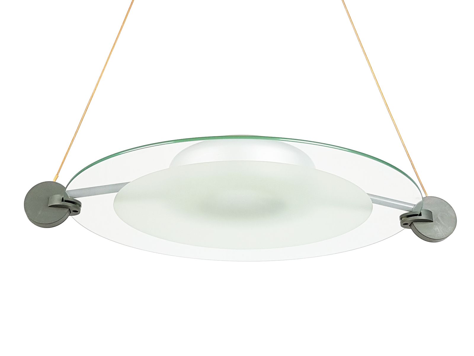 Prodotti Silver Metal & Sandblasted Glass Cyclos Pendant Lamp By Michele De Lucchi For Artemide, 1985 photo buy