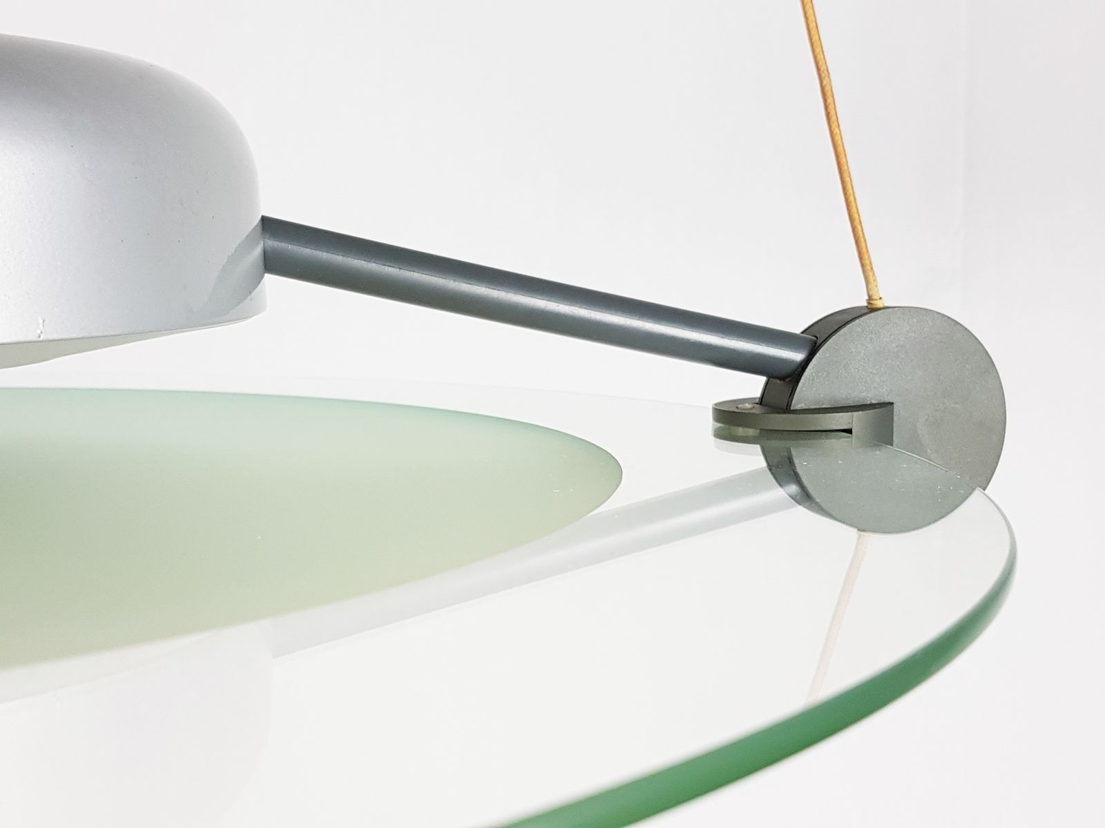 840.0 Prodotti Silver Metal & Sandblasted Glass Cyclos Pendant Lamp By Michele De Lucchi For Artemide, 1985 photo