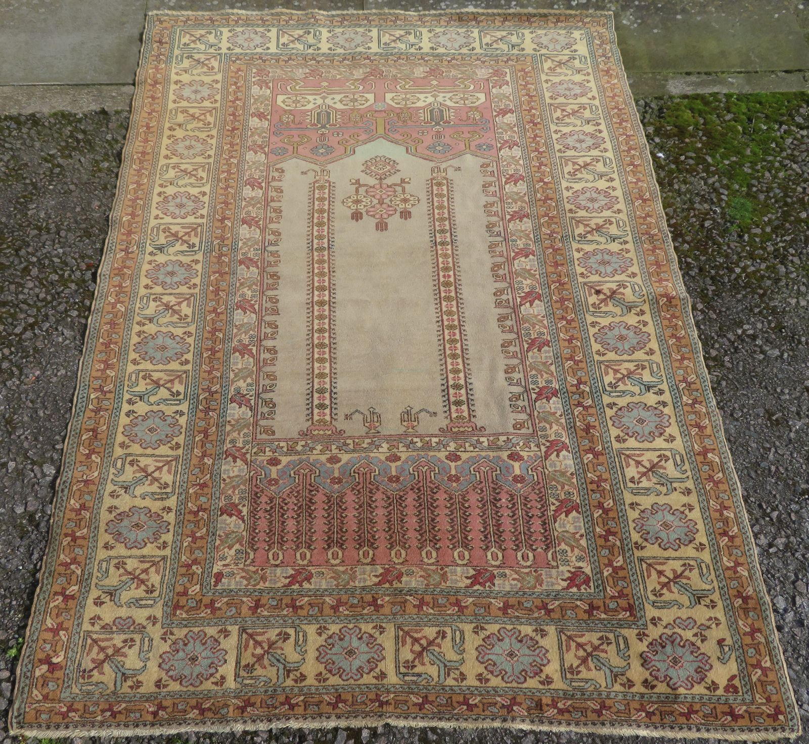 A Fine Antique Turkish Panderma (Bandirma) Prayer Rug. Soft Colours. West Anatolia 180cm X 128cm