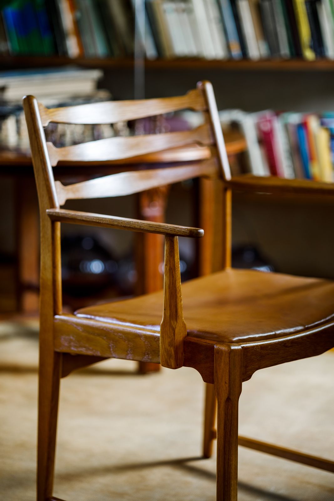 Vestervig Eriksen, Rare, Stamped Chair With Armrests.