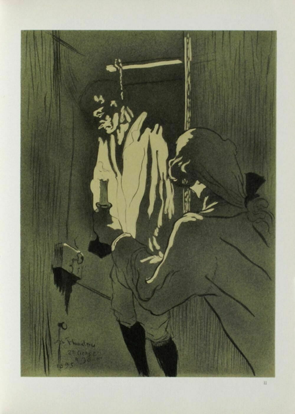 Henri Toulouse Lautrec   Lithographie Offset Sur Vélin Le Pendu 1967 Mourlot