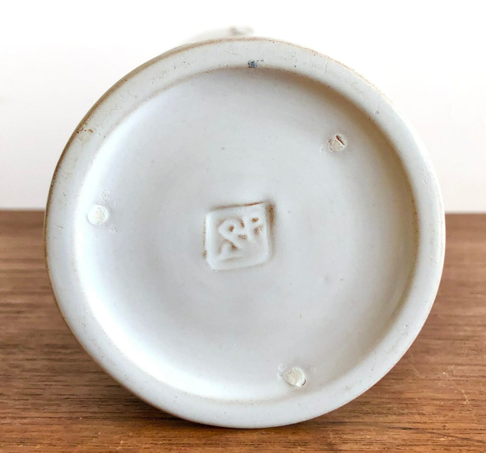 Danish Mid Century Modern Original Fine Art Ceramic Studio Vase Made By Hans Rudolph Petersen photo vintage