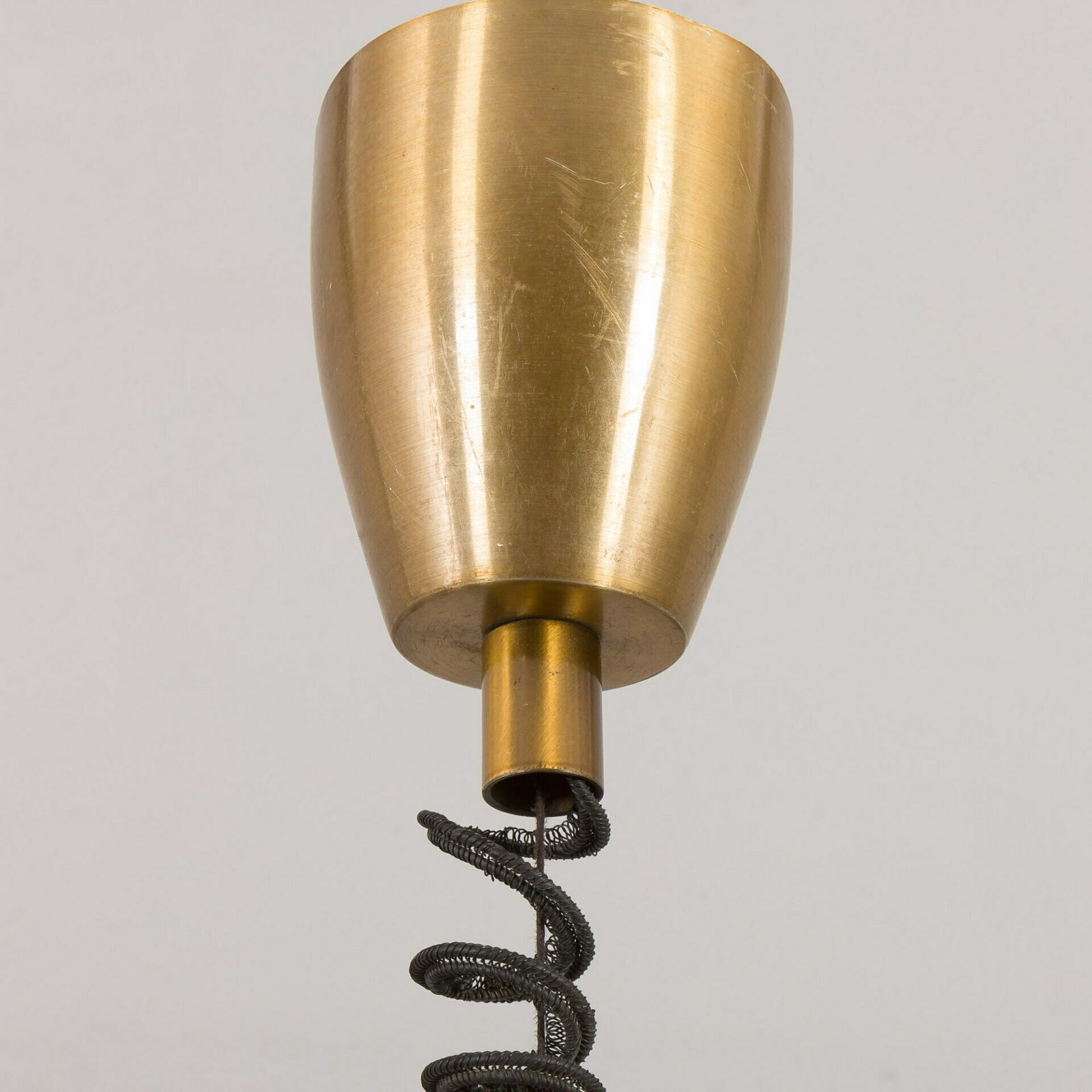 Brass And Acrylic Italian Mid Century Pendant Lamp, 1970s photo Lighting