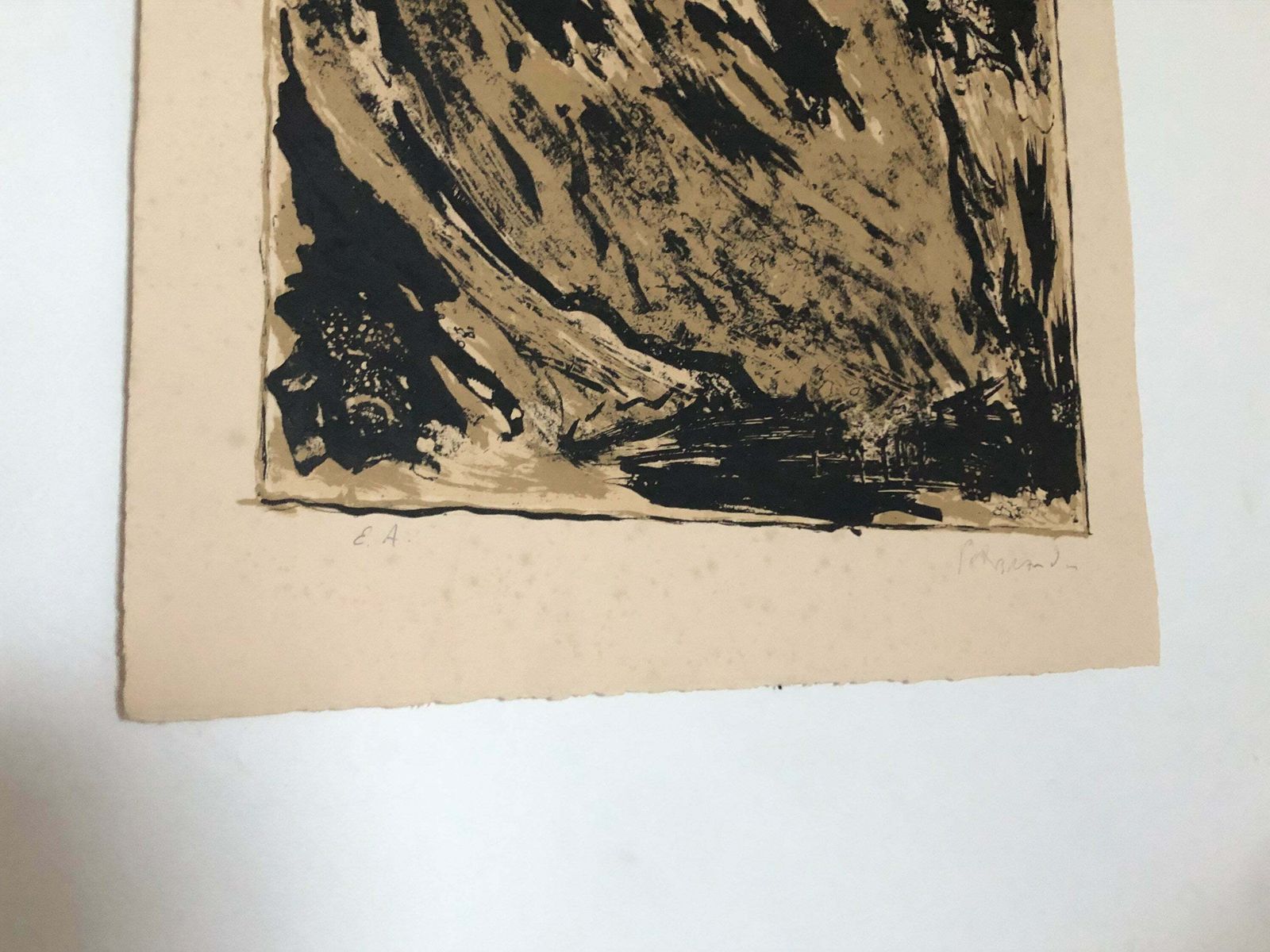 Peter Brandes (1944 ) Vintage Original Lithograph   Abstract Expressionist Art By Renowned Artist From Denmark photo 253.0