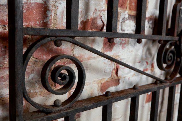 Pair Of Victorian Cast Iron Iron Gates photo for sale