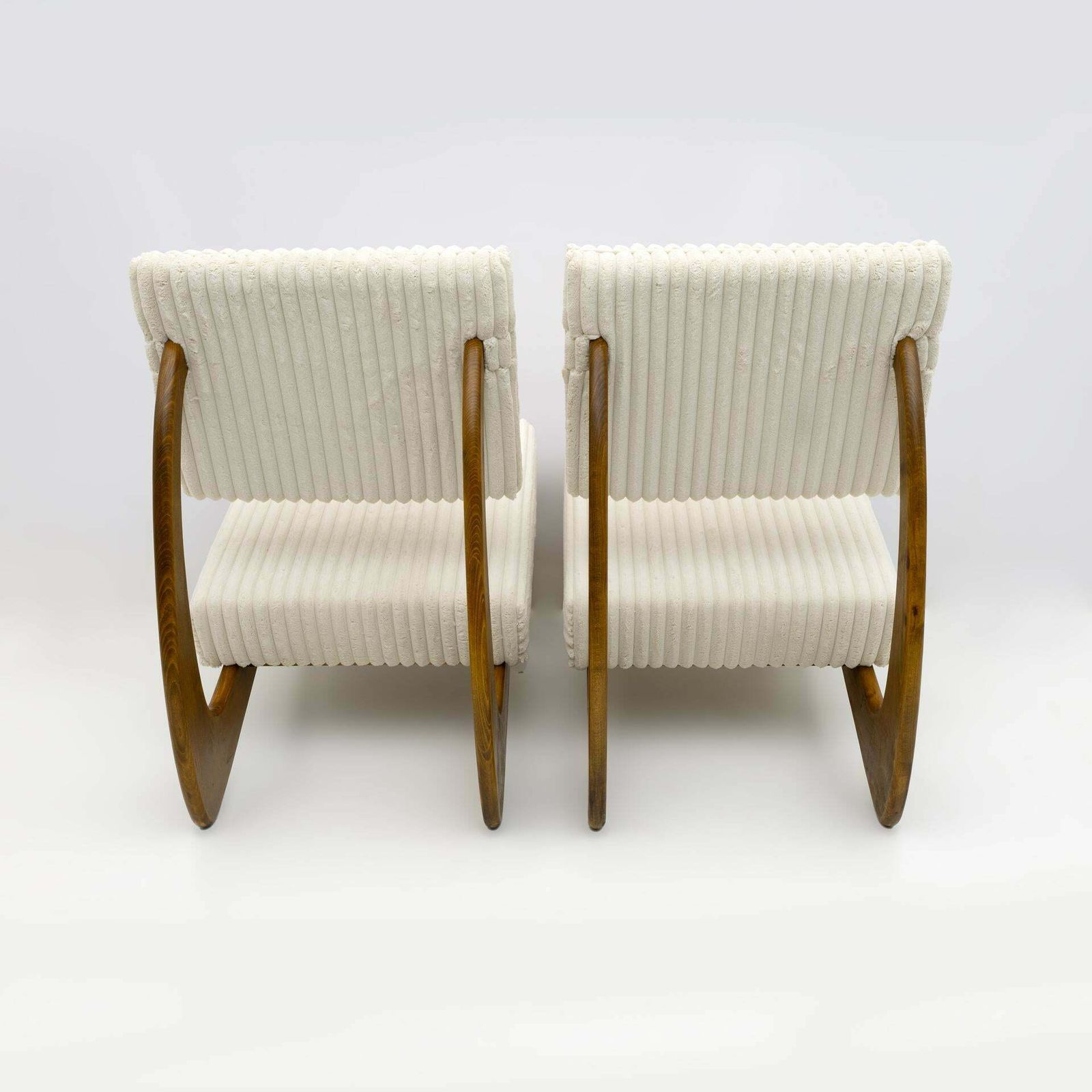 Pair Of Adrian Pearsall Midcentury Walnut Lounge Chairs For Craft Associates photo vintage