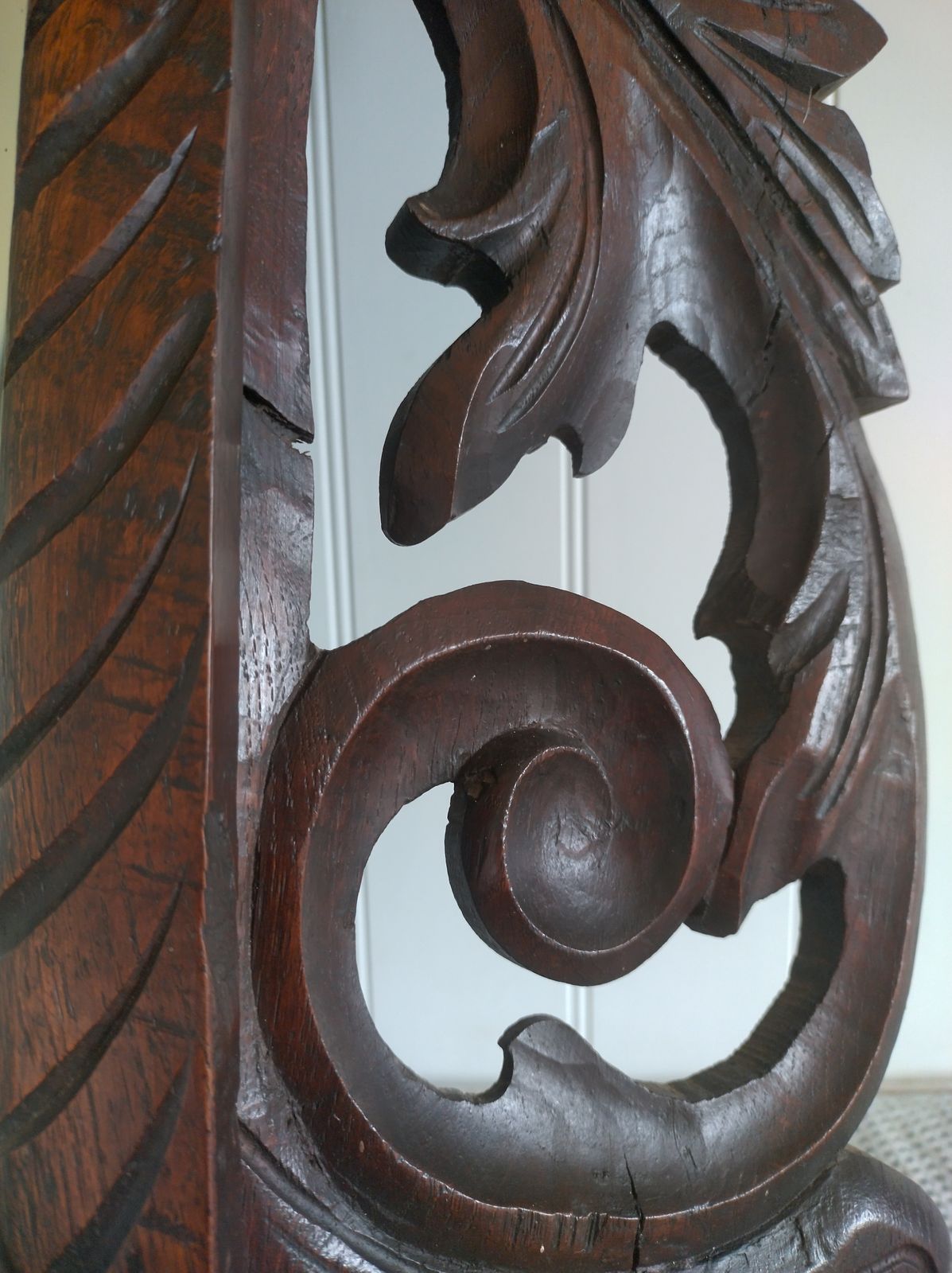 Oak Carved Mirror photo for sale