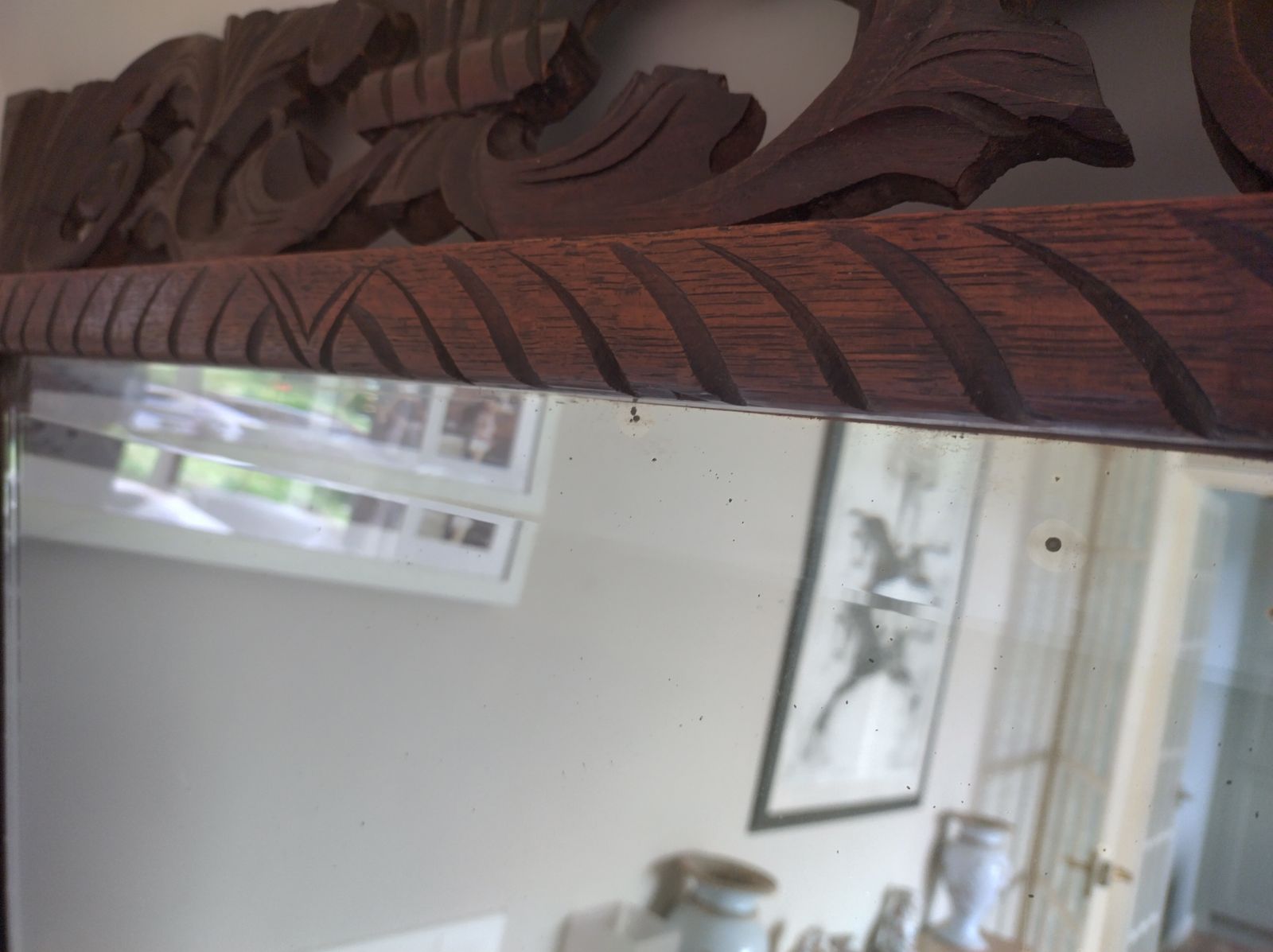 Oak Carved Mirror photo buy