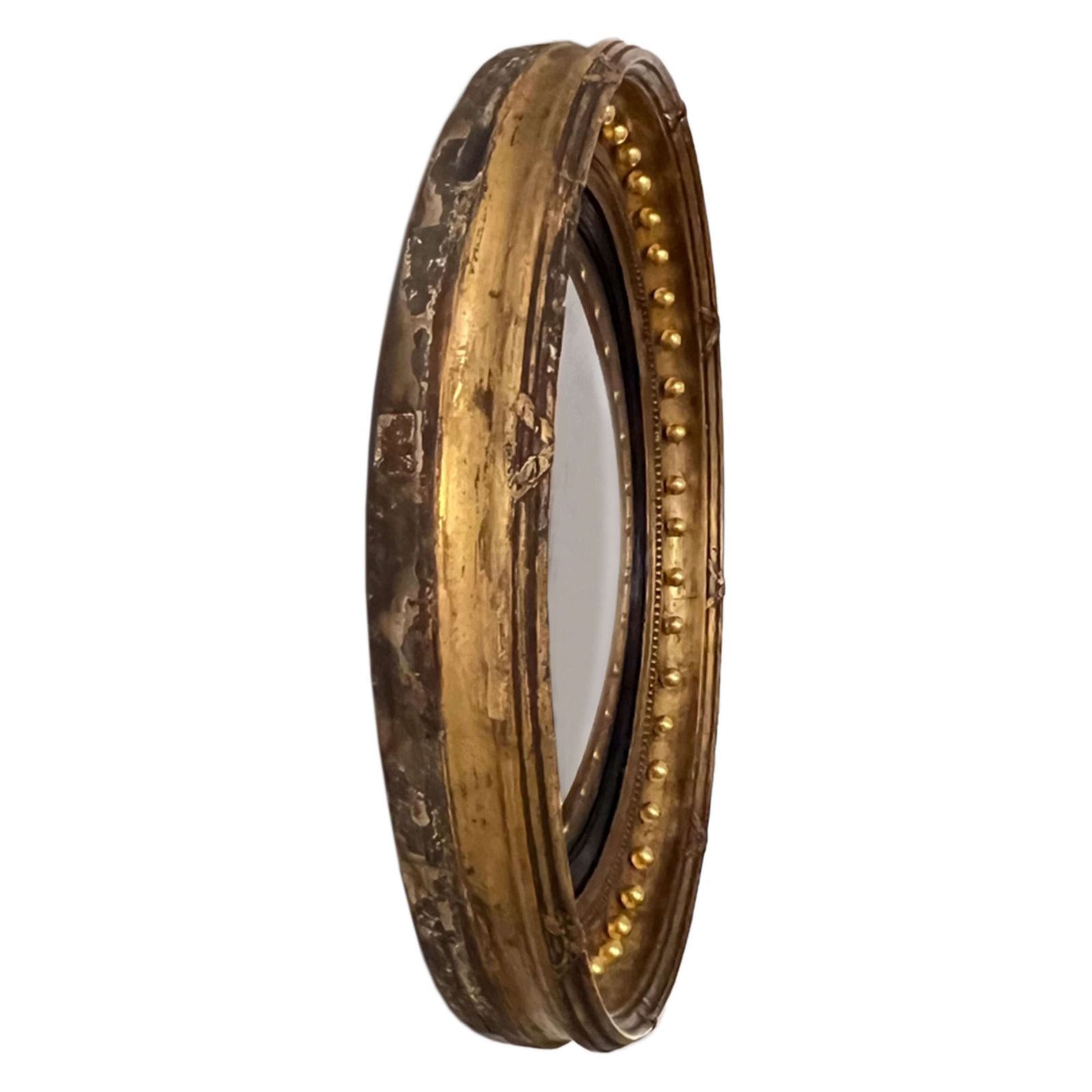 English Regency Mirror With Convex Glass photo for sale