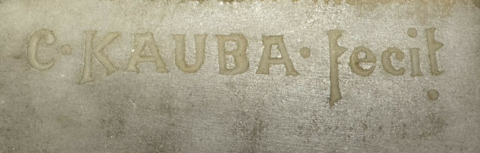 photo vinterior Antique Bronze Marble Sculpure By Carl Kauba Circa 1890