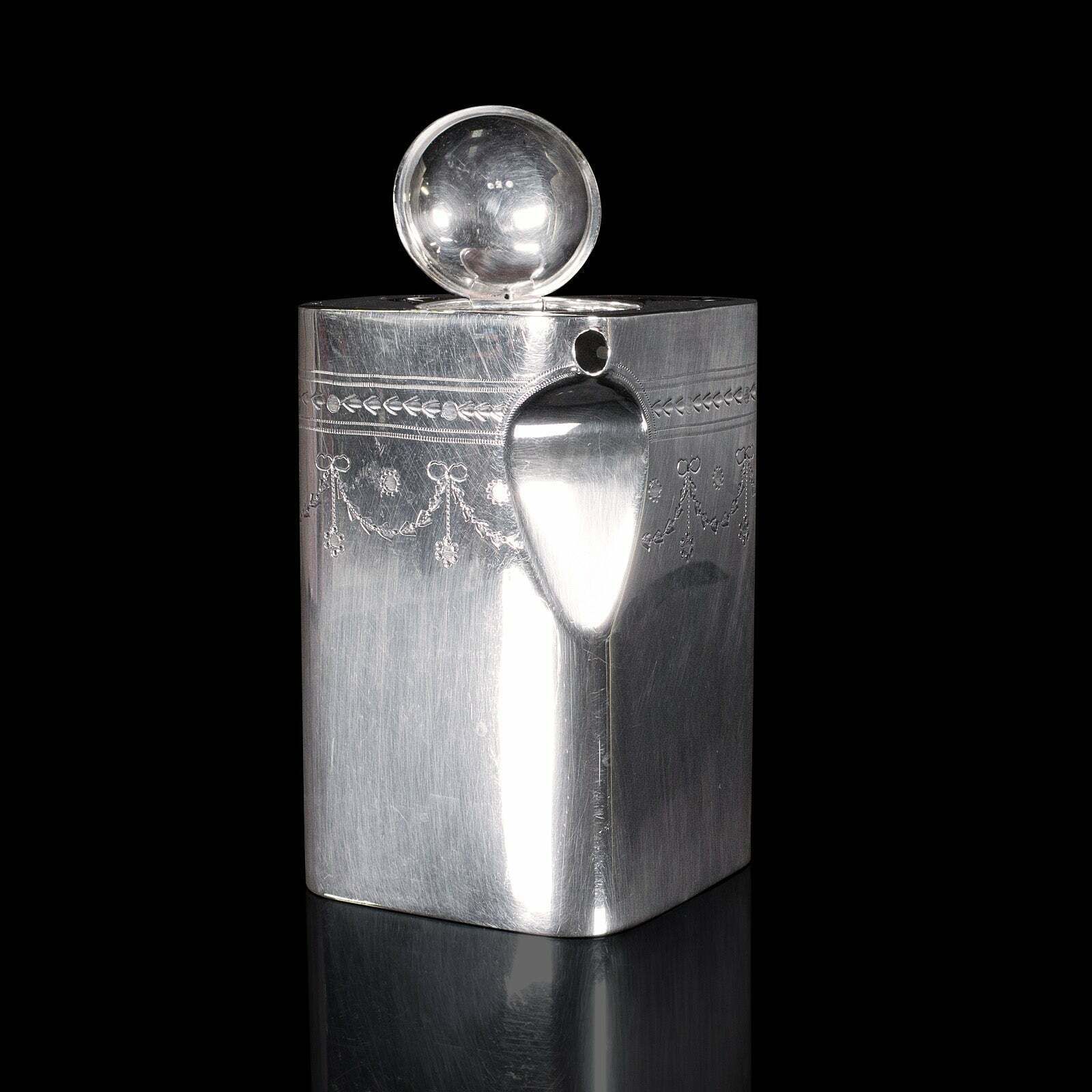 Antique The Cube Tea And Coffee Set, English Silver Plate, Pourer, Creamer, 1920 photo furniture
