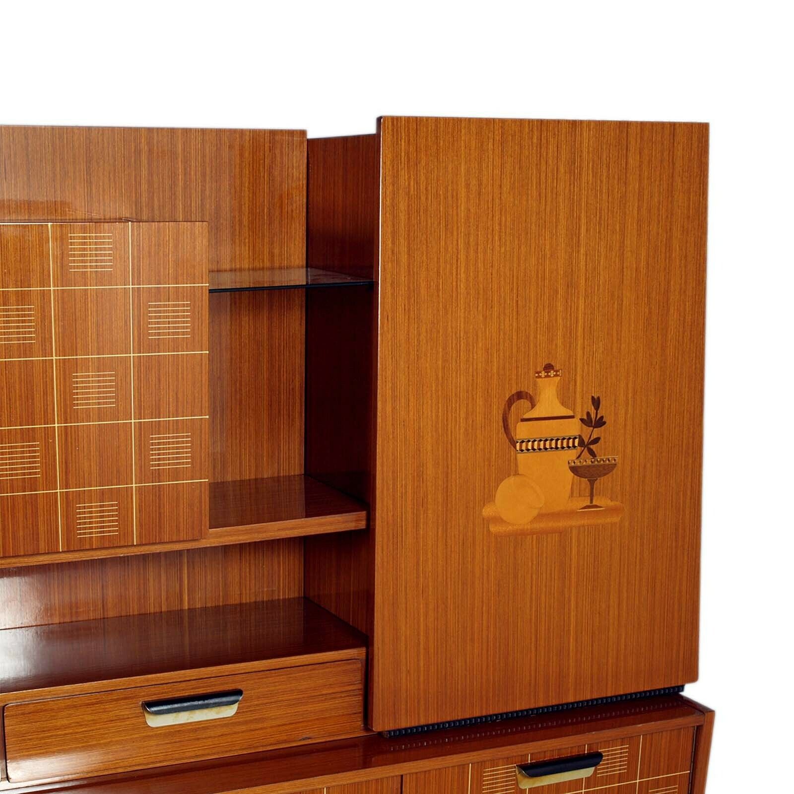 1960s Sideboard La Permanente Mobili Cantù In Veneered Rosewood With Maple Inlay photo buy