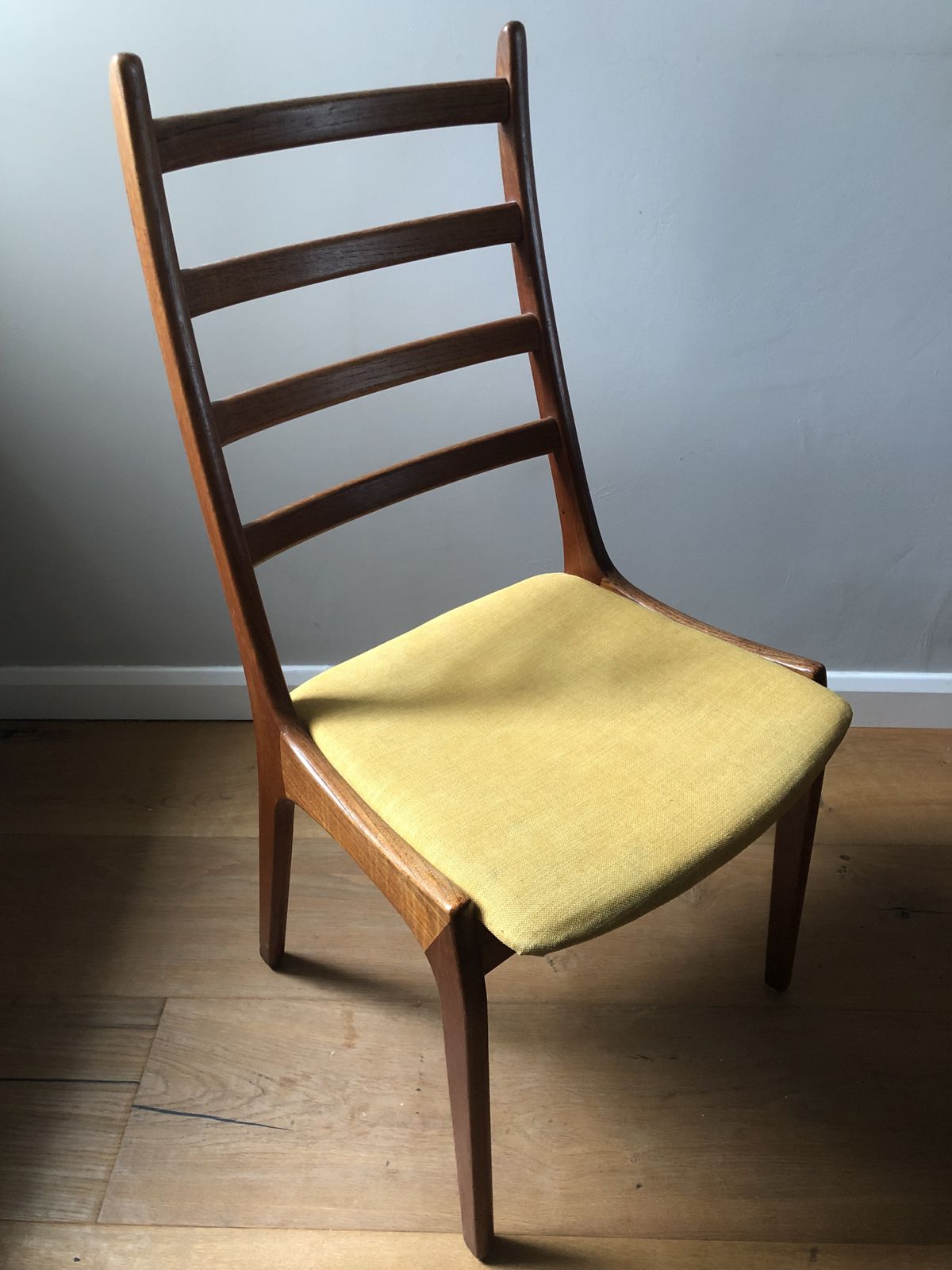Midcentury Danish Set Of 5 Teak Dining Chairs By Kai Kristiansen C.1960