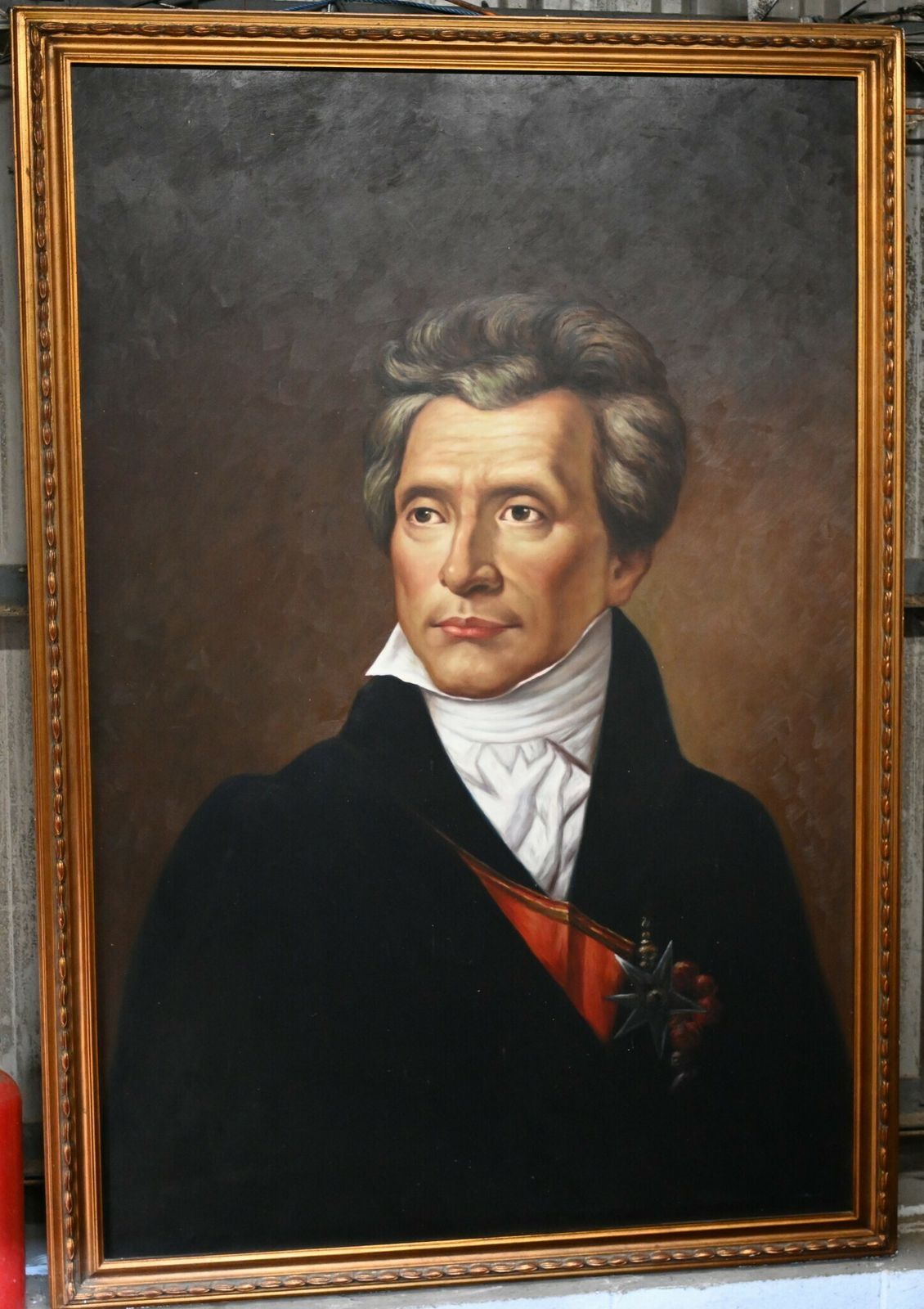 Oil Painting Lord Byron Portrait Romantic Poet photo vinterior