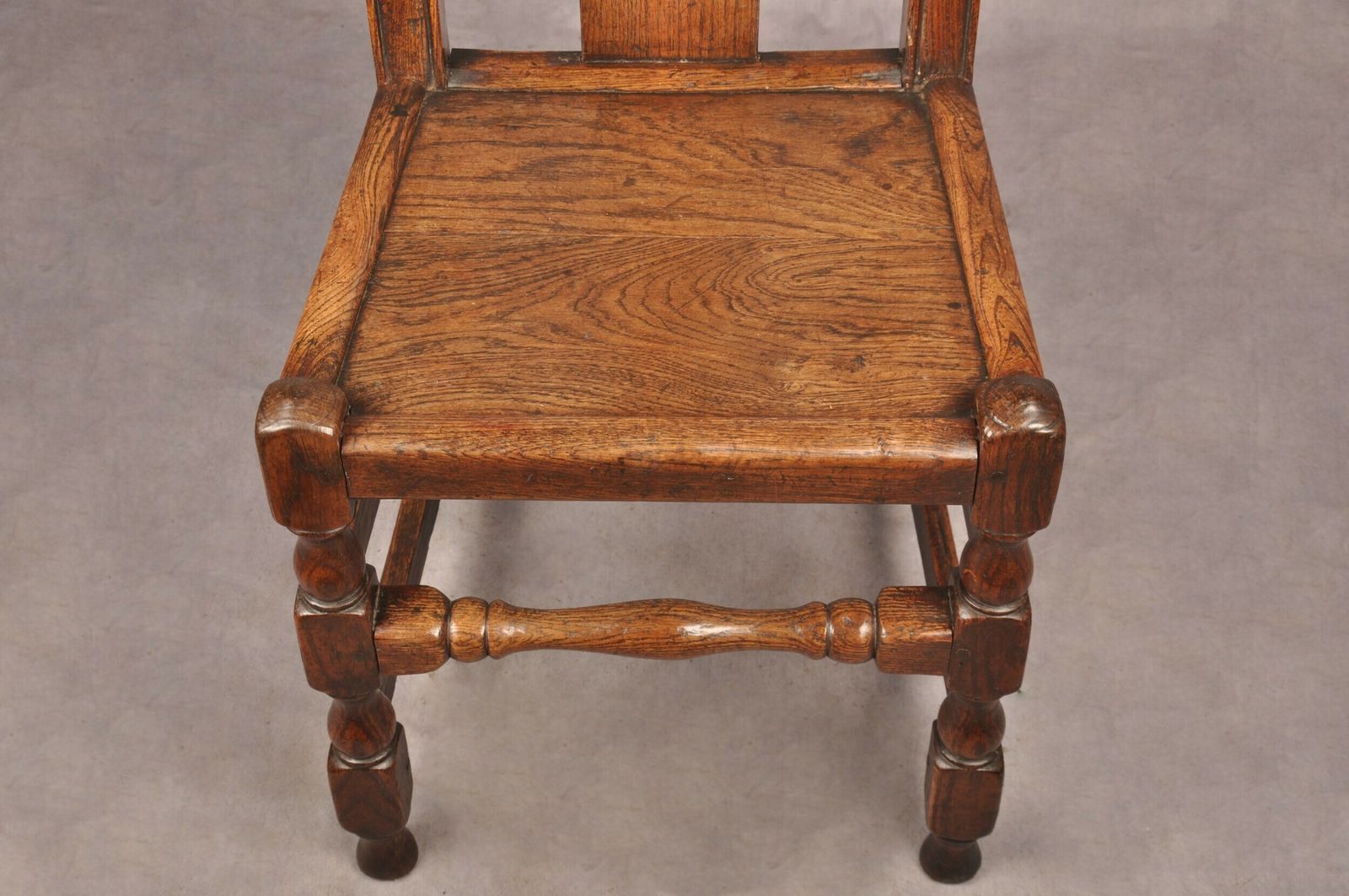 A Set Of Four Queen Anne Oak & Elm Chairs photo buy