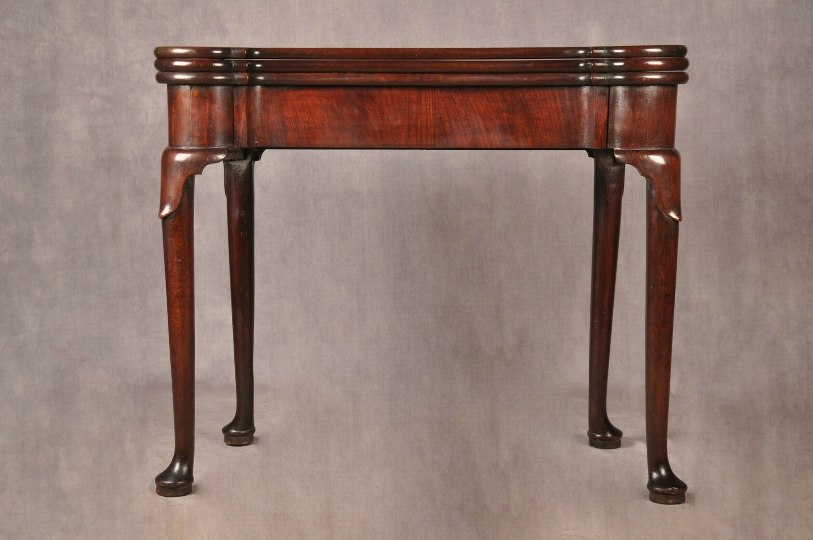Rare 18th Century Mahogany Triple Top Card Table
