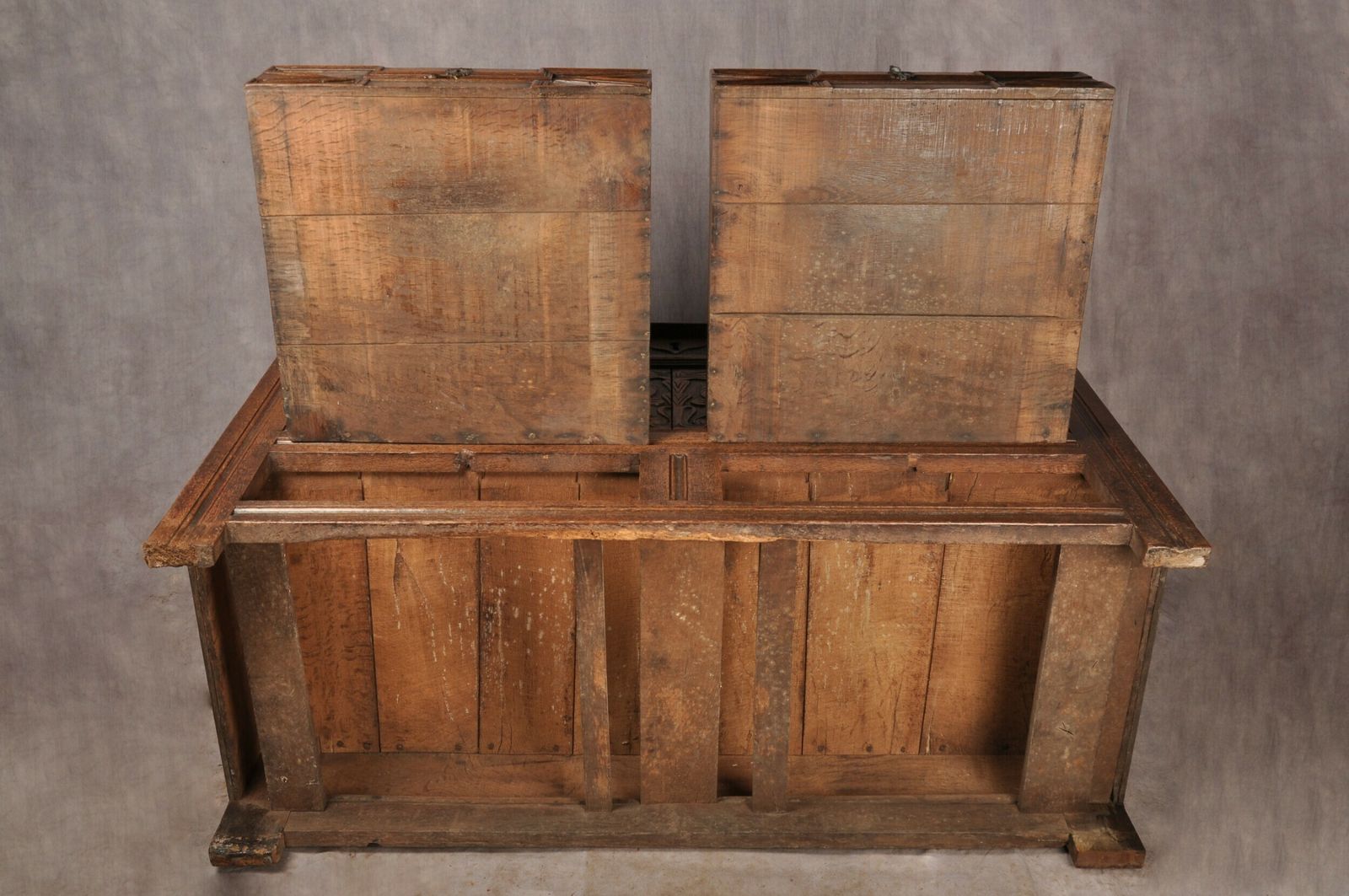 photo vintage Queen Anne Oak Mule Kist, 18th Century And Earlier