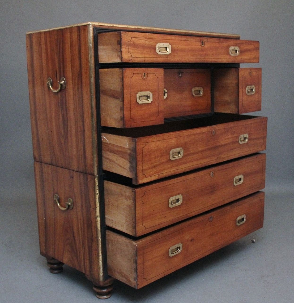 photo furniture 19th Century Camphor Wood Secretaire Military Chest