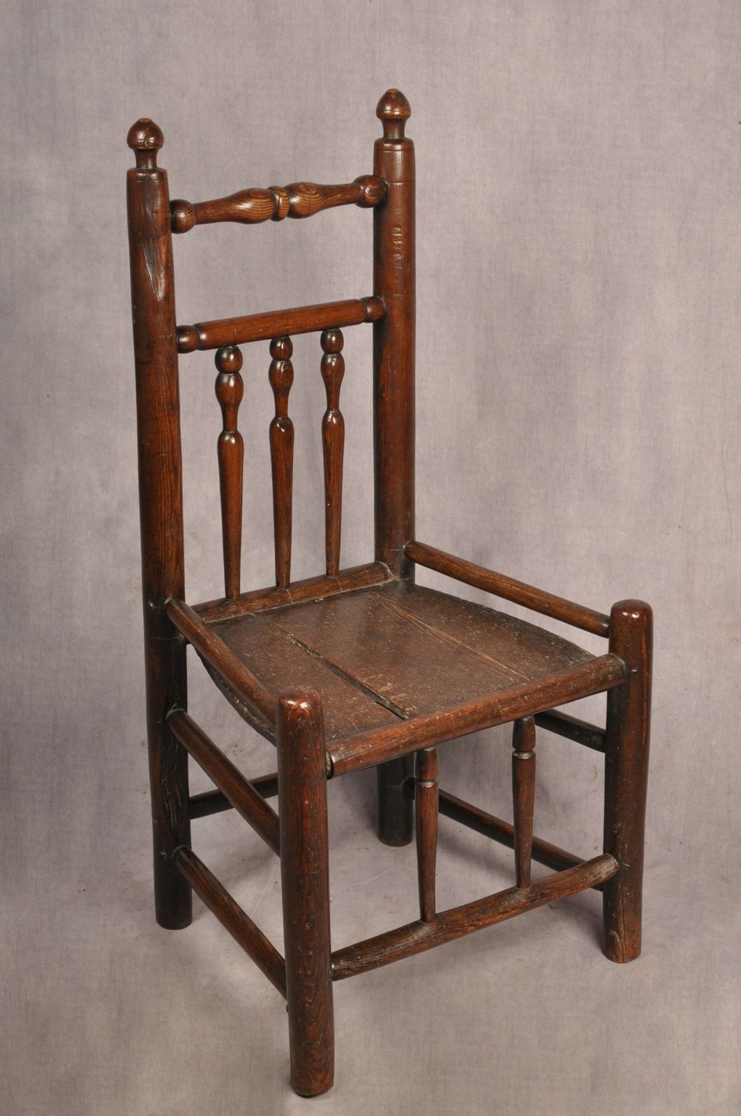 A Near Pair Of 17th Century Ash Turners Chairs photo furniture
