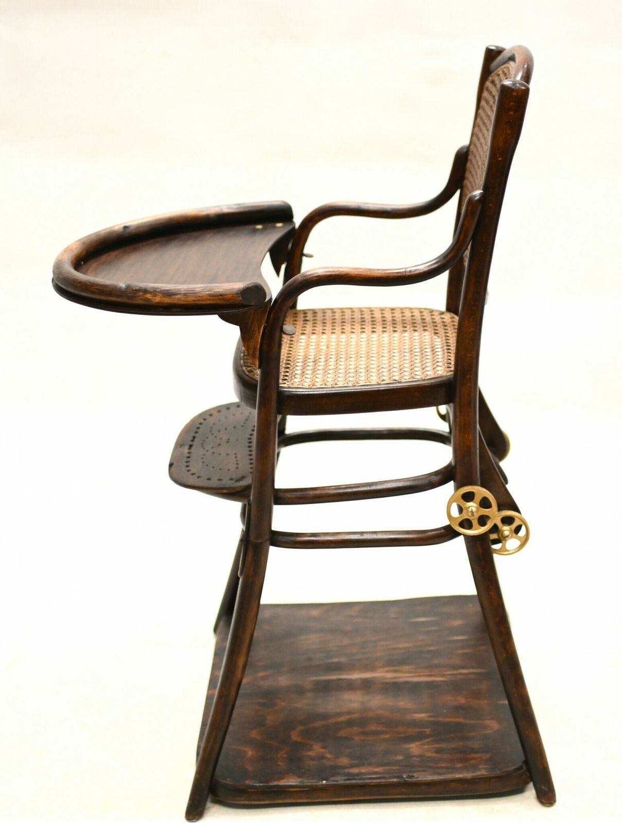 Antique High Chair Childrens Seat Arts And Crafts photo furniture