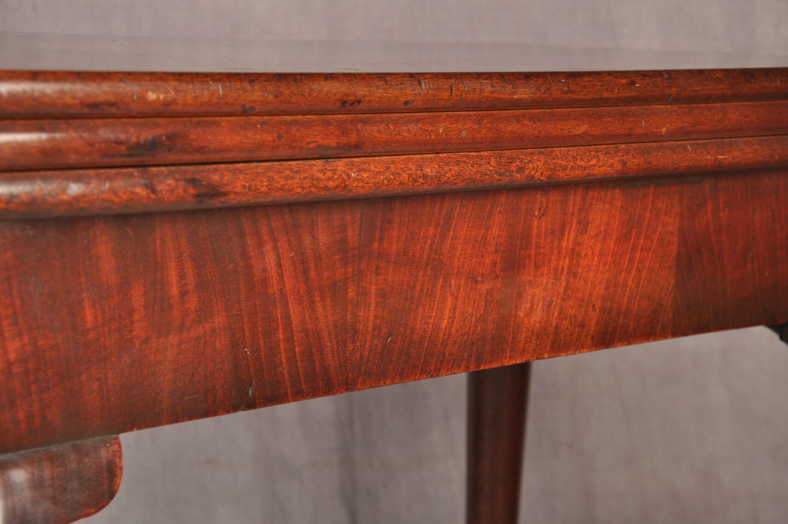 Fine 18th Century Mahogany Triple Top Card Table photo for sale