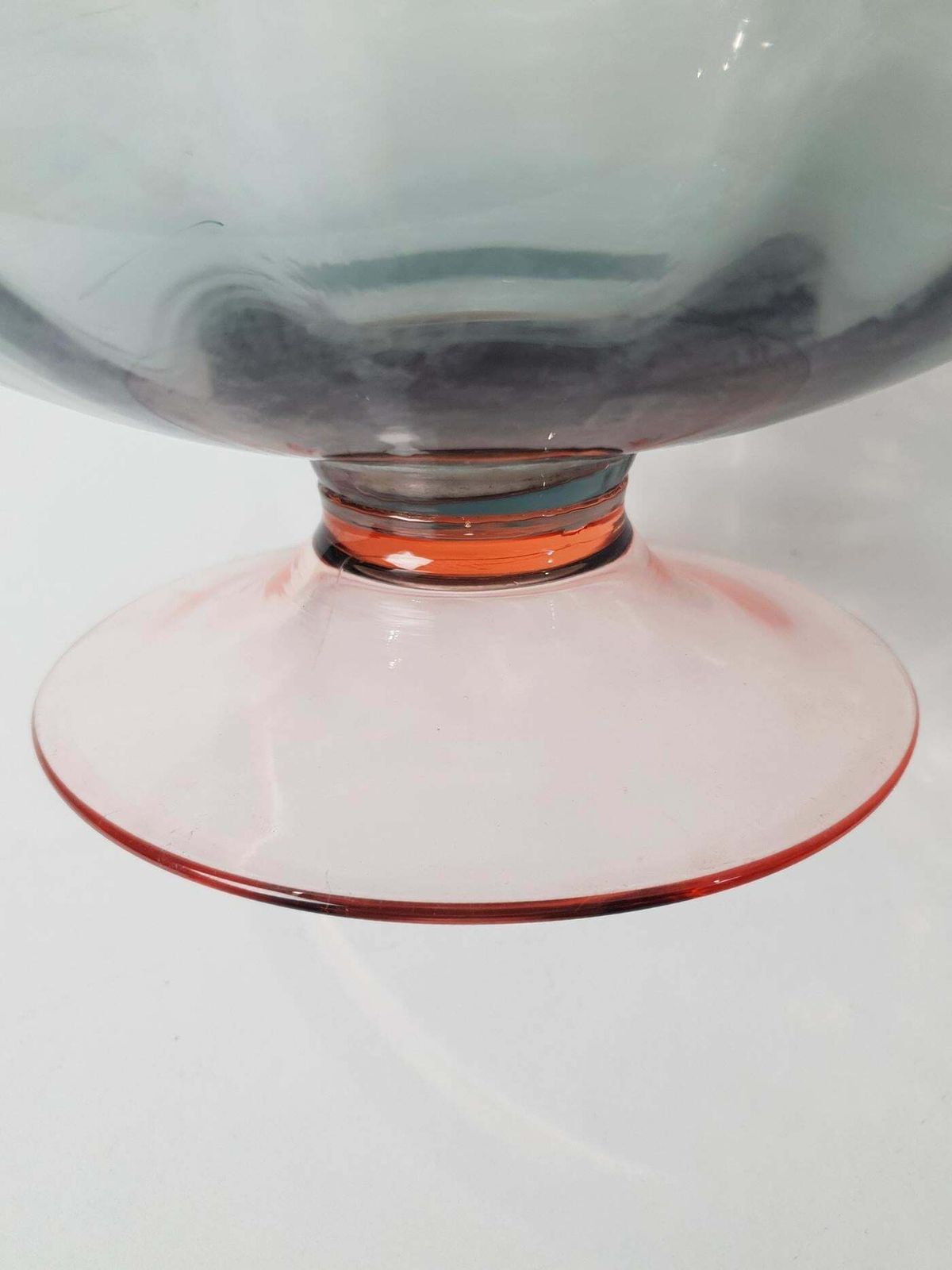 photo furniture Large Pink And Gray Murano Glass Vase