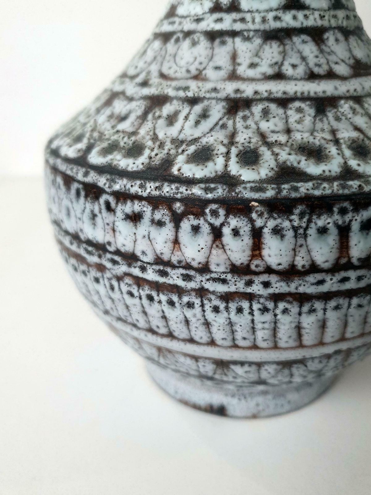 Mid Century Studio Ceramic Vase Italy photo 855.0