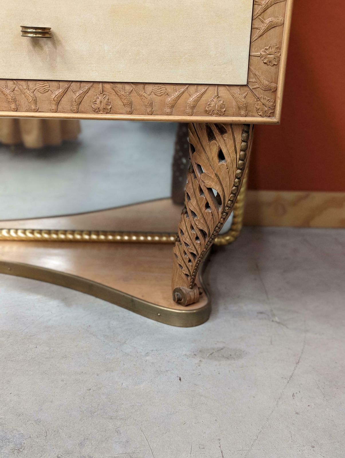 photo buy Italian Midcentury Vanity Dresser In Parchment By Pierluigi Colli, 1950s
