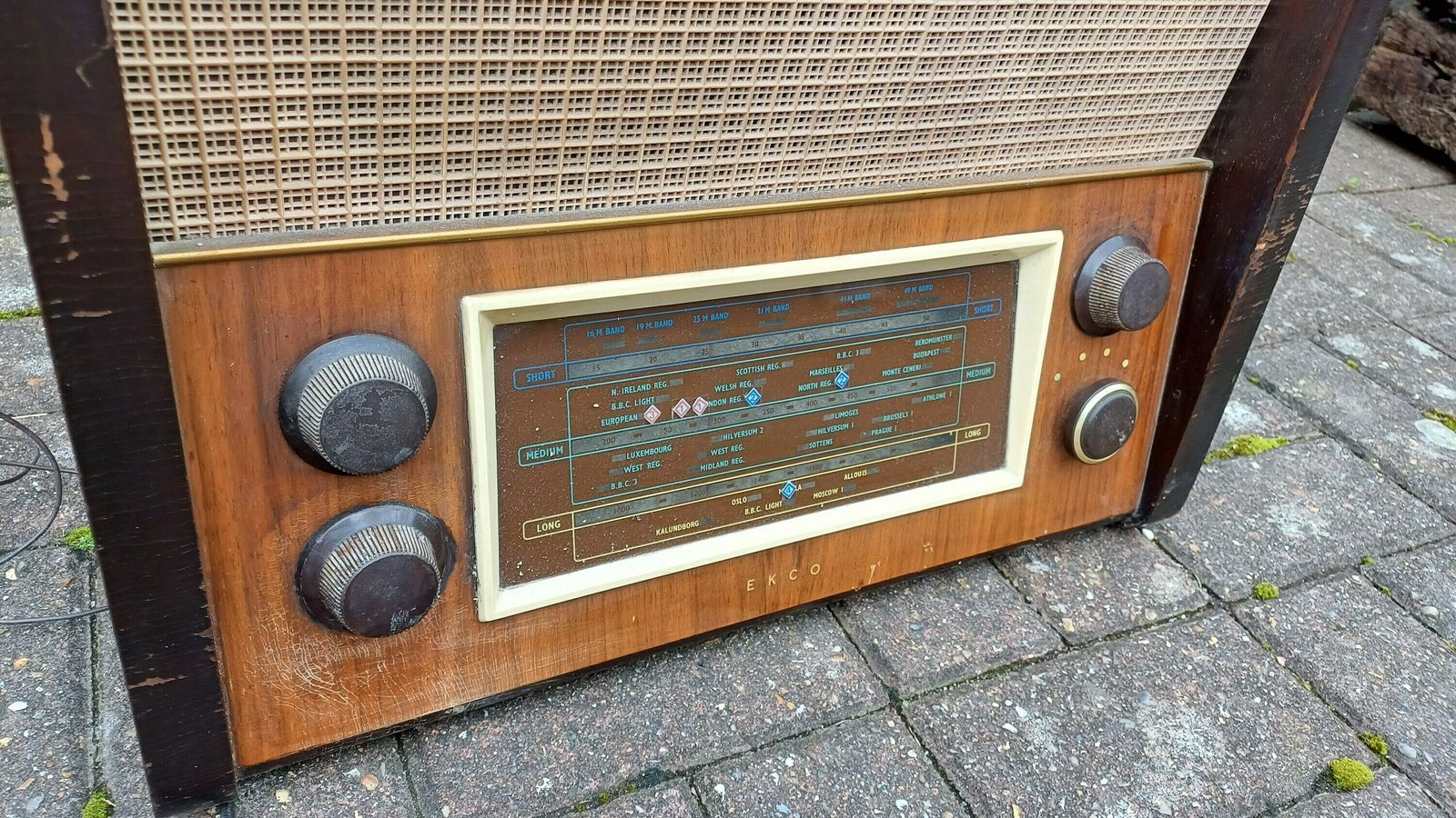 Vintage Retro Ecko Radio Film Stage Tv Prop Audio Retro photo vinterior