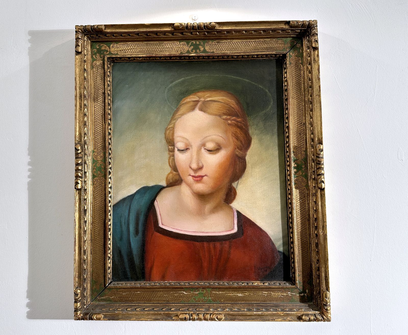 Madonna Of The Goldfinch   Oil On Canvas   Vanna 1938 photo furniture