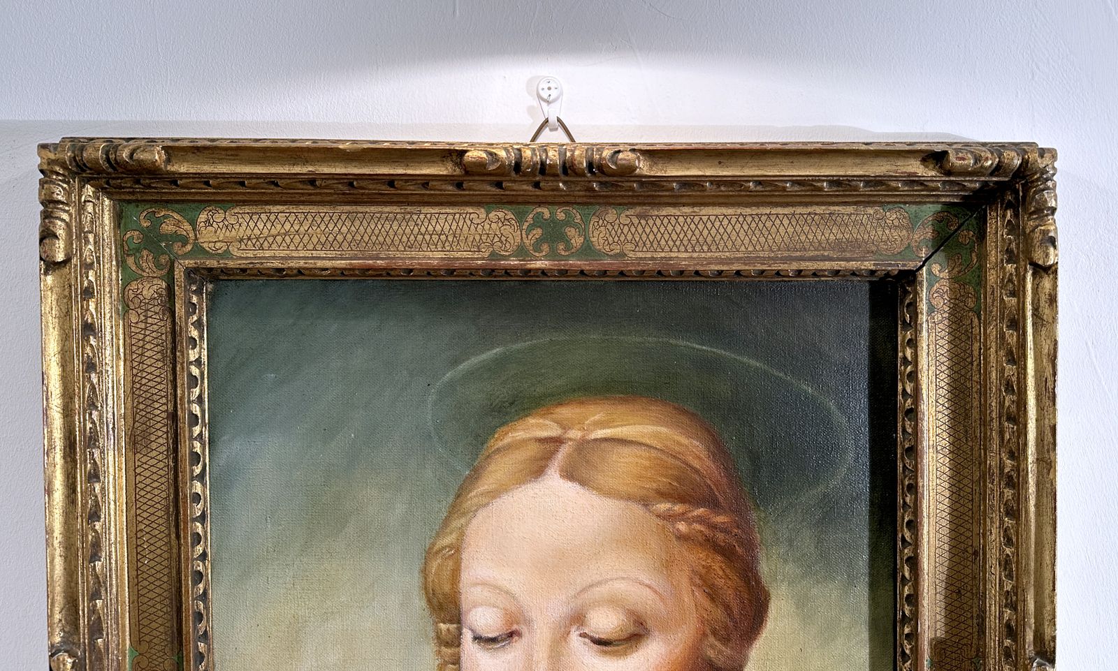 Madonna Of The Goldfinch   Oil On Canvas   Vanna 1938 photo vintage