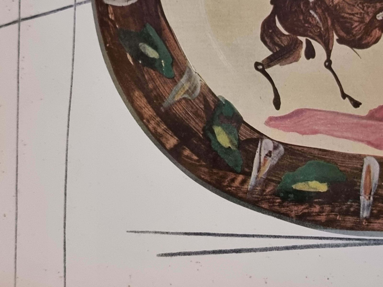 Albert Skira Print Of Battle Of Centaurs, Ceramic Plate, "Céramiques De Picasso" photo for sale